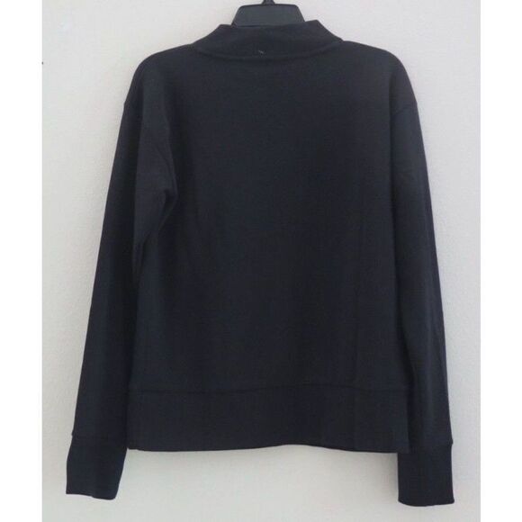 Under Armour 1360771 001 Women's Sz S Black Stadium Crew Pullover Sweatshirt - Picture 2 of 4